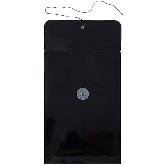 JAM Paper 6.25" x 9.25" Button & String Tie Closure Plastic Envelopes